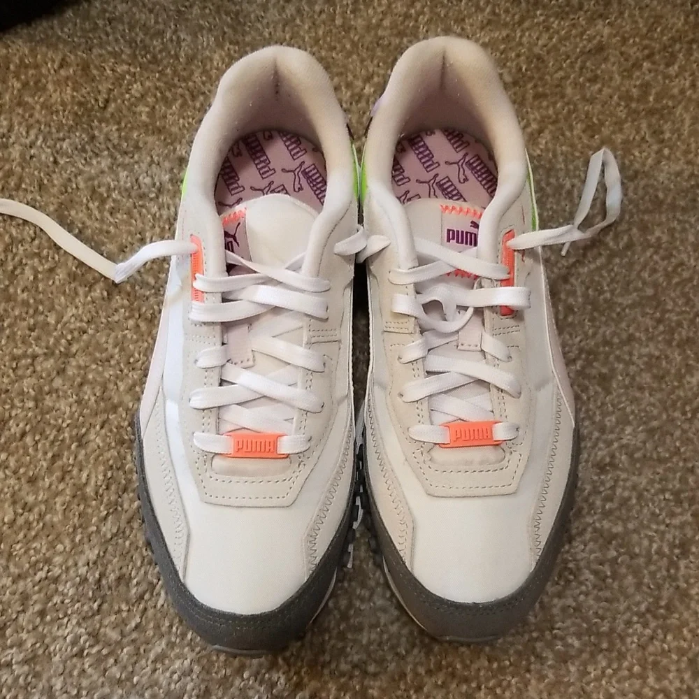PUMA Blacktop Rider 'Cool Dark Grey Lime' Womens 8.5